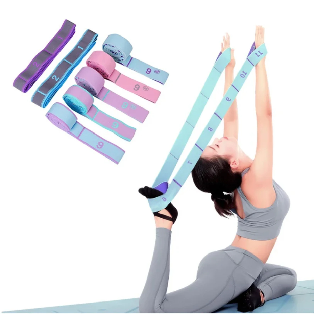 Pilates Yoga Board - Multi-Section Elastic Yoga Resistance Bands Adult