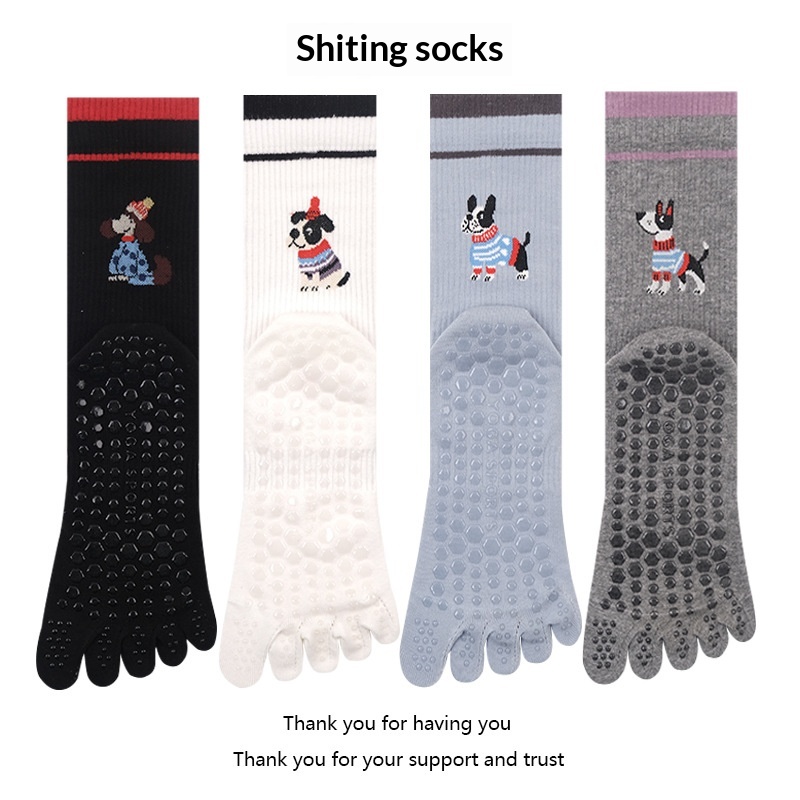 Pilates & Yoga Elastic Band - Yoga Socks Women Five-finger Indoor Workout