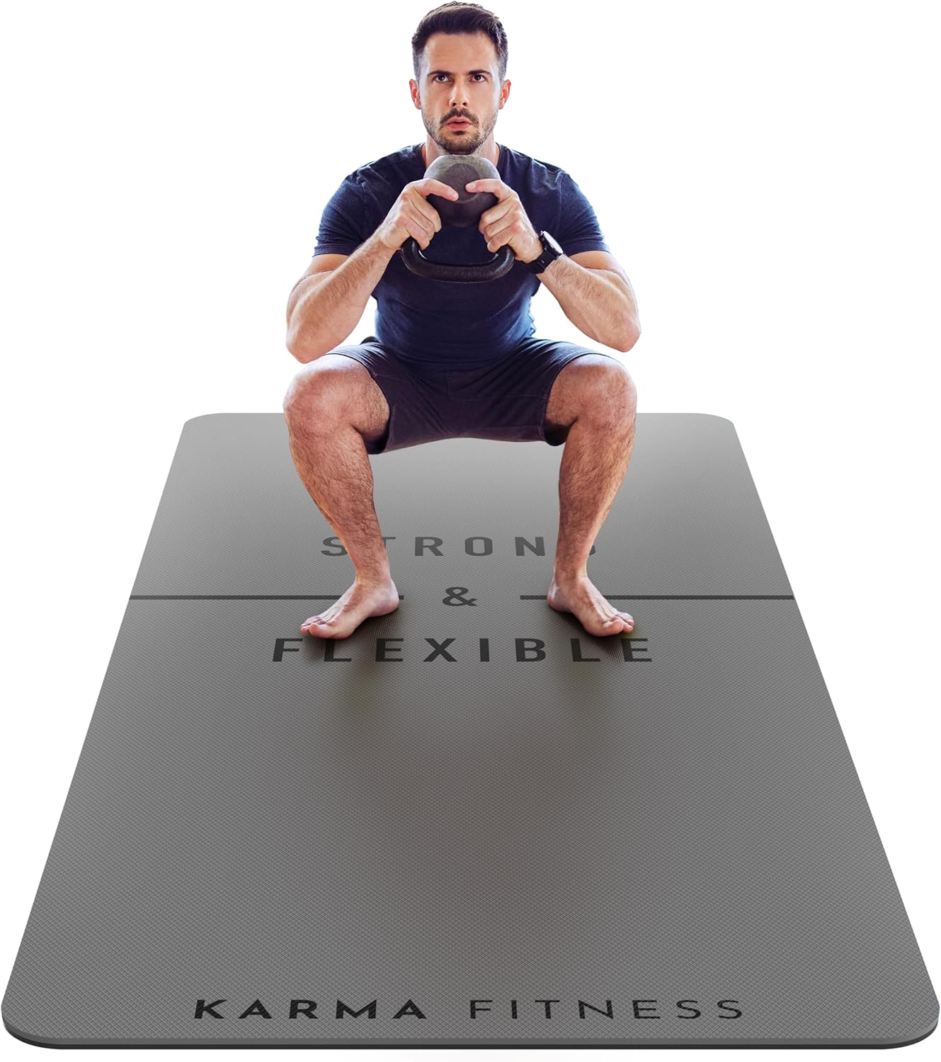 Pilates Yoga Hiit - Large Exercise Mat 72x32 Inch Extra