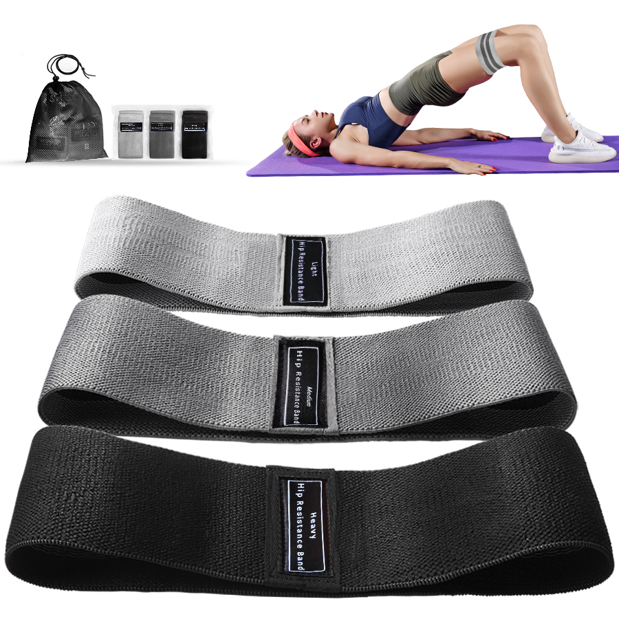 Pilates Yoga Board - Fabric Resistance Hip Booty Bands Glute