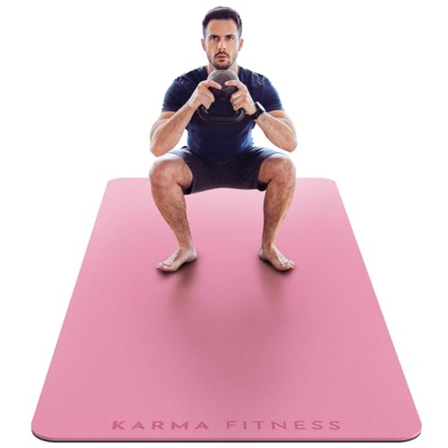 Pilates Yoga Hiit - Large Exercise Mat Extra Thick 10mm