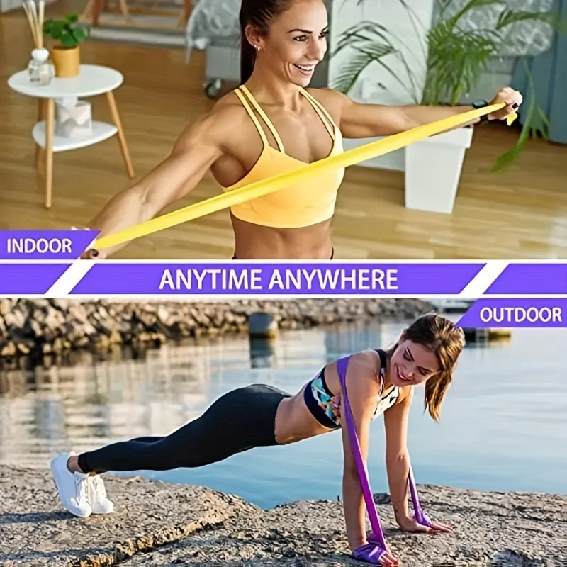 Difference Pilates And Yoga - 4PCS - Yoga resistance bands of