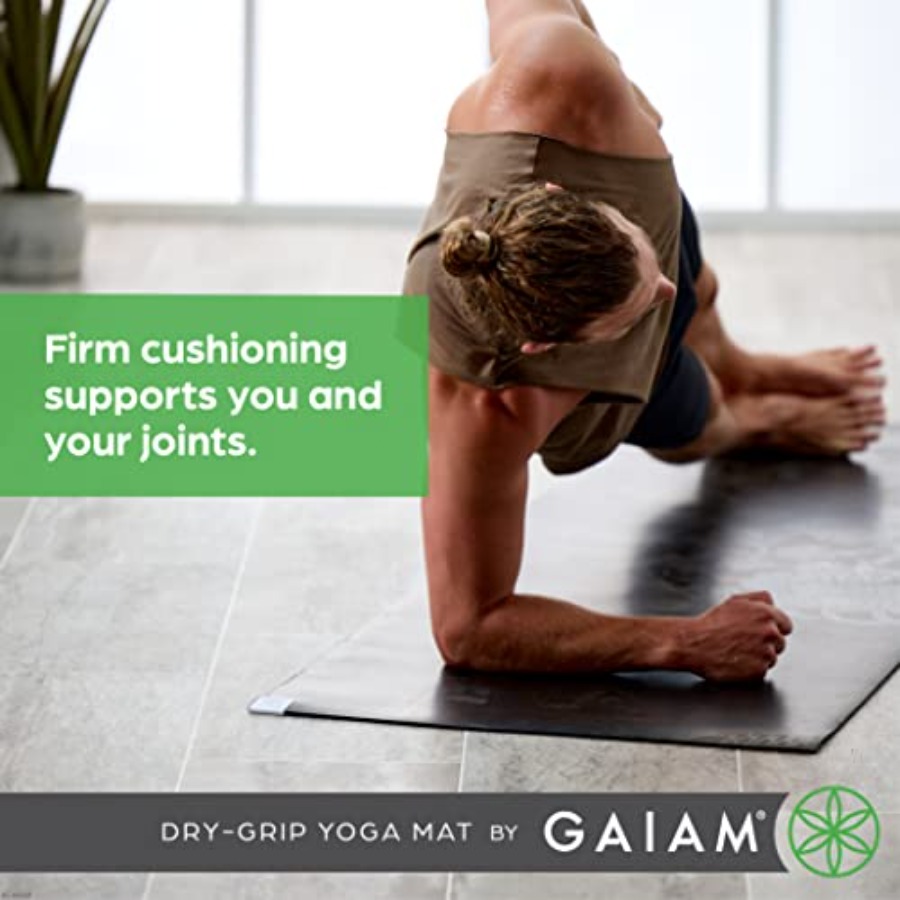Dry-Grip Yoga Mat - 5mm Thick  - Pilates Yoga Hot review and price