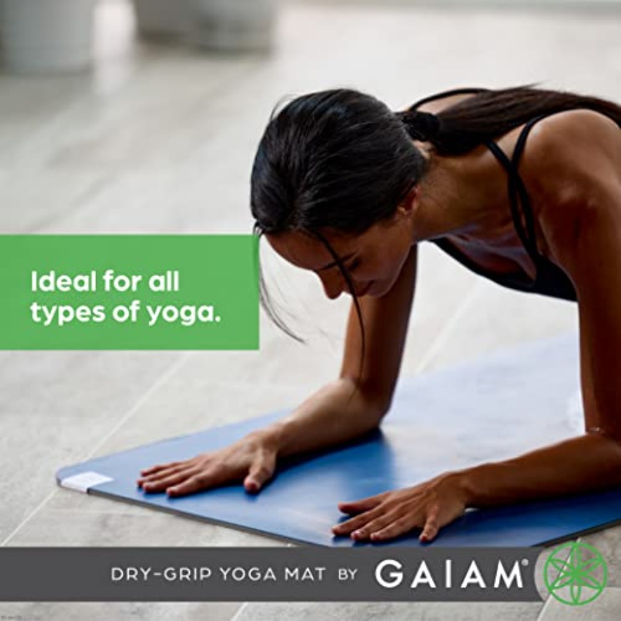 Dry-Grip Yoga Mat - 5mm Thick  - Pilates Yoga Hot review and price