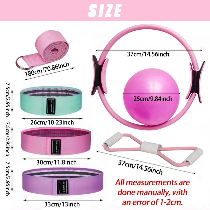 7Piece Pilates Basic Set Fitne - Pilates Toning Ball review and price
