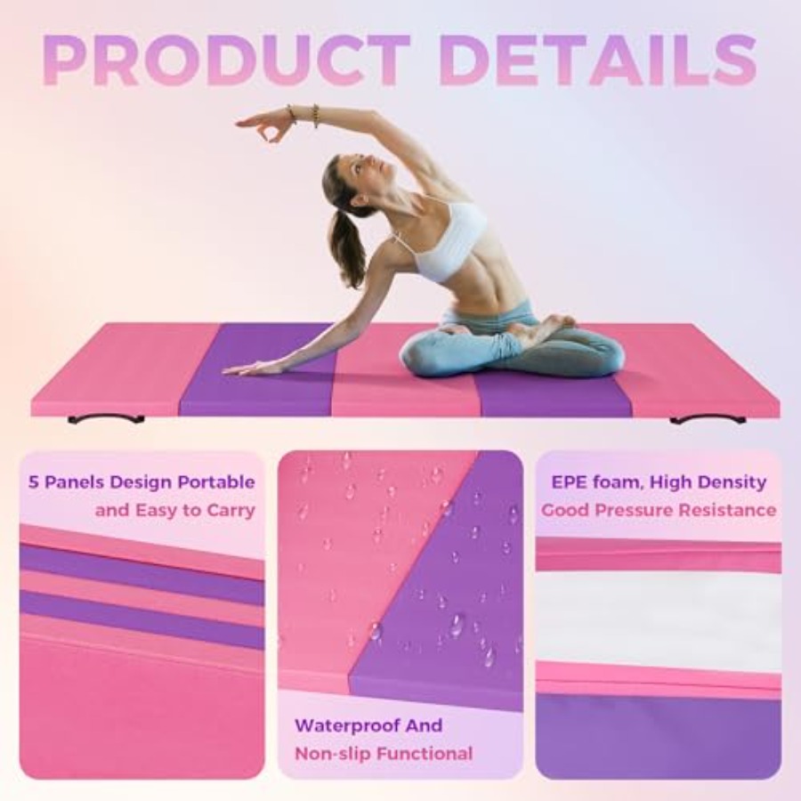 Folding Gymnastics Mat, Exerci - Pilates & Yoga Knokke review and price