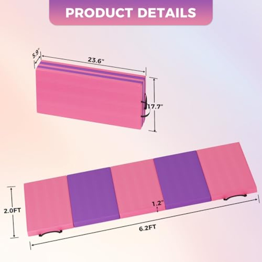 Folding Gymnastics Mat, Exerci - Pilates & Yoga Knokke review and price