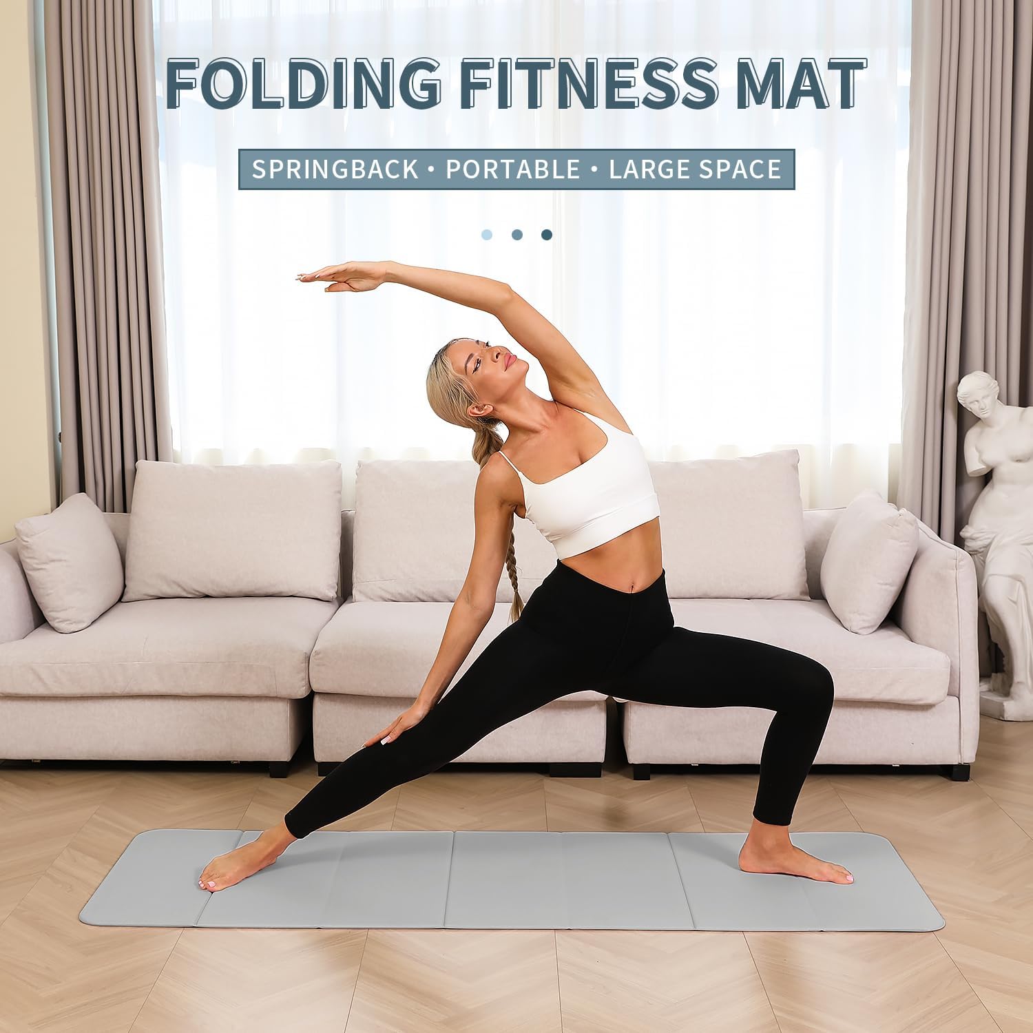 Foldable Yoga Mat 10mm Extra T - Pilates Yoga Mat Thickness review and price