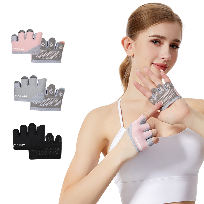 Pair of Fitness Fingerless Glo - Pilates & Yoga Knokke review and price