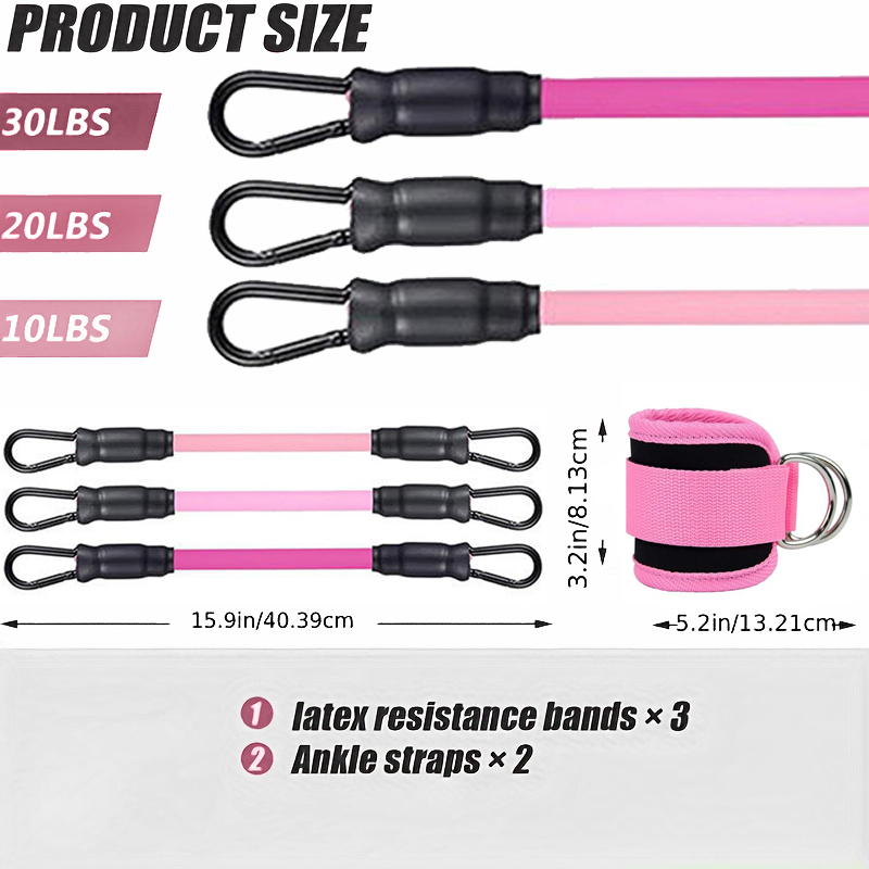 Ankle Straps Resistance Bands  - Pilates Yoga Board review and price