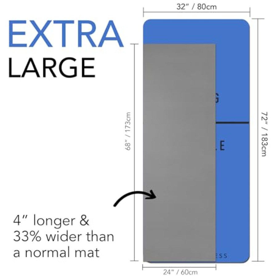 Large Exercise Mat Extra Thick - Pilates Yoga Hiit review and price