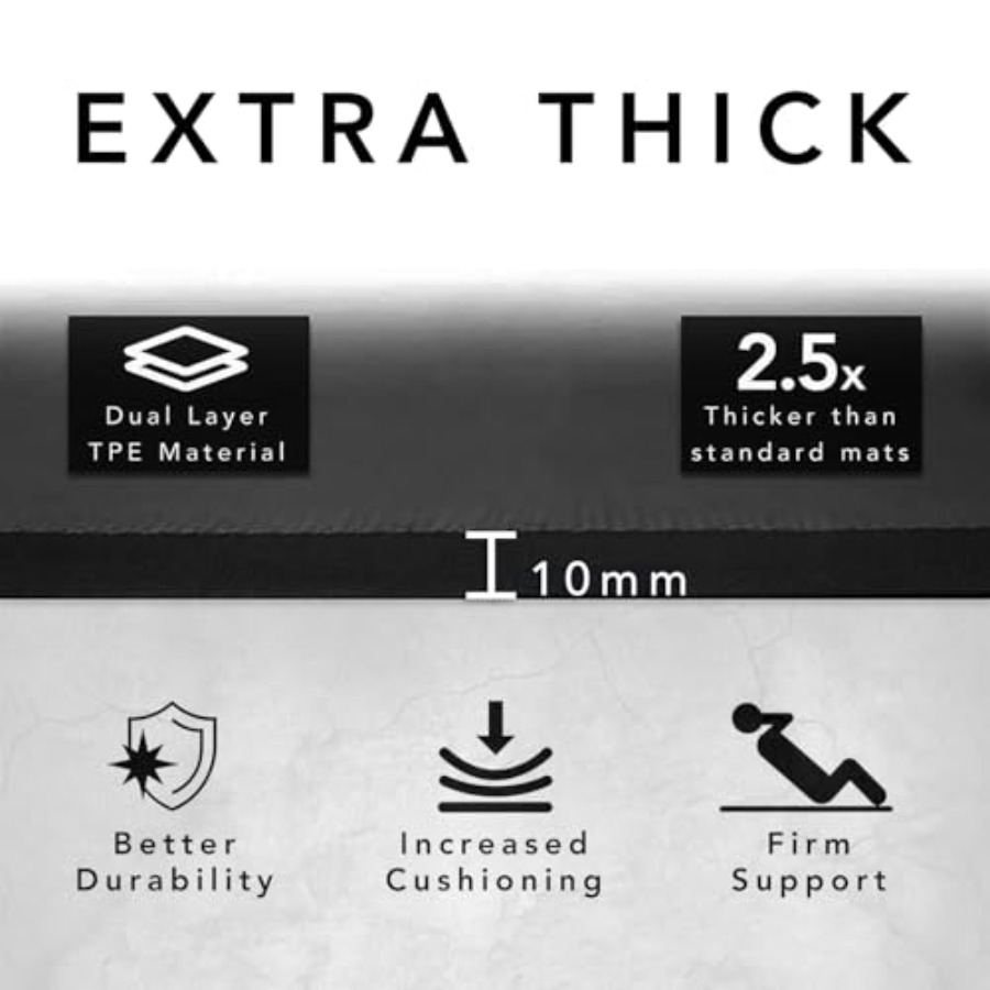 Large Exercise Mat Extra Thick - Pilates Yoga Hiit review and price
