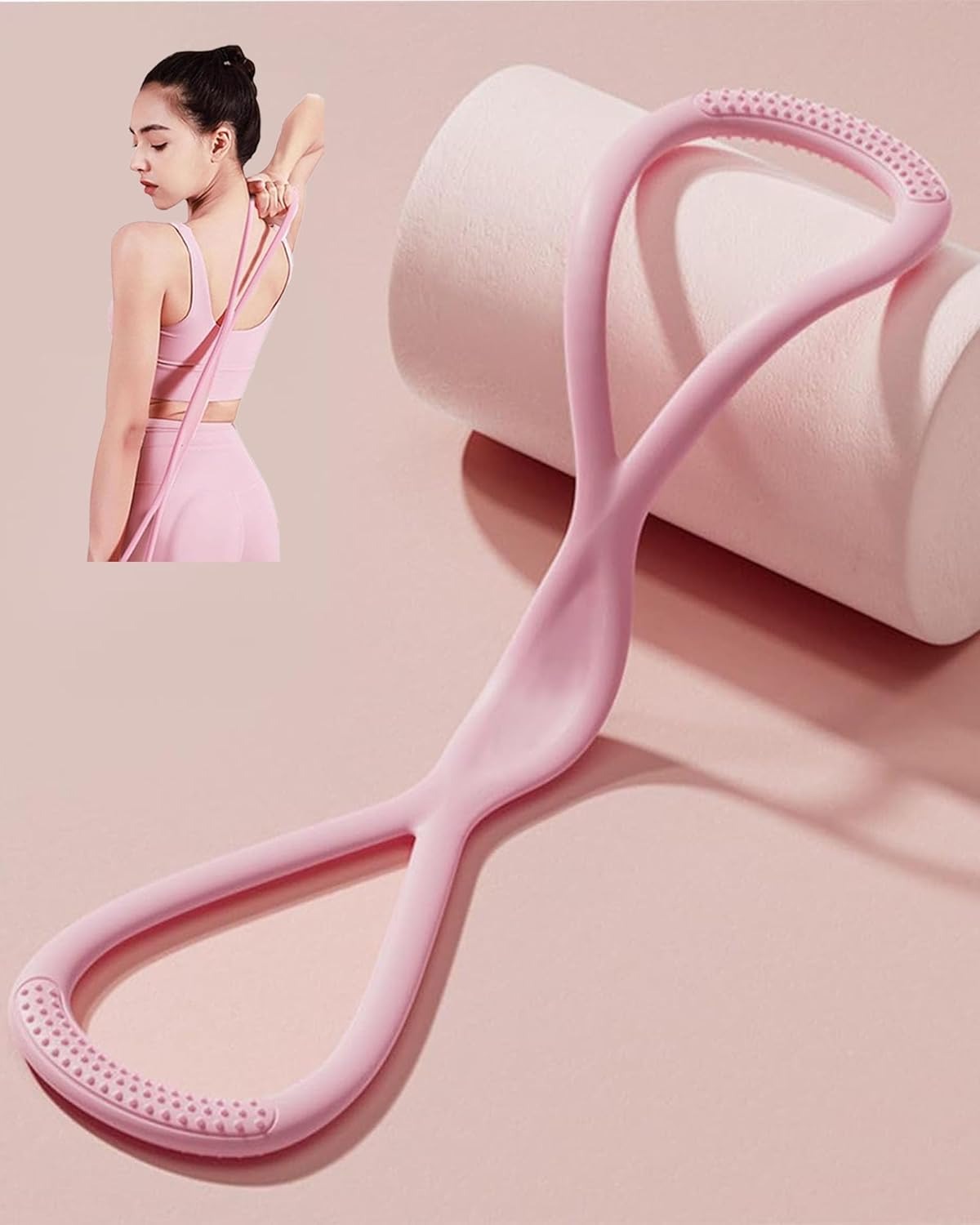 Figure-8 yoga resistance band, - Pilates Yoga Board review and price