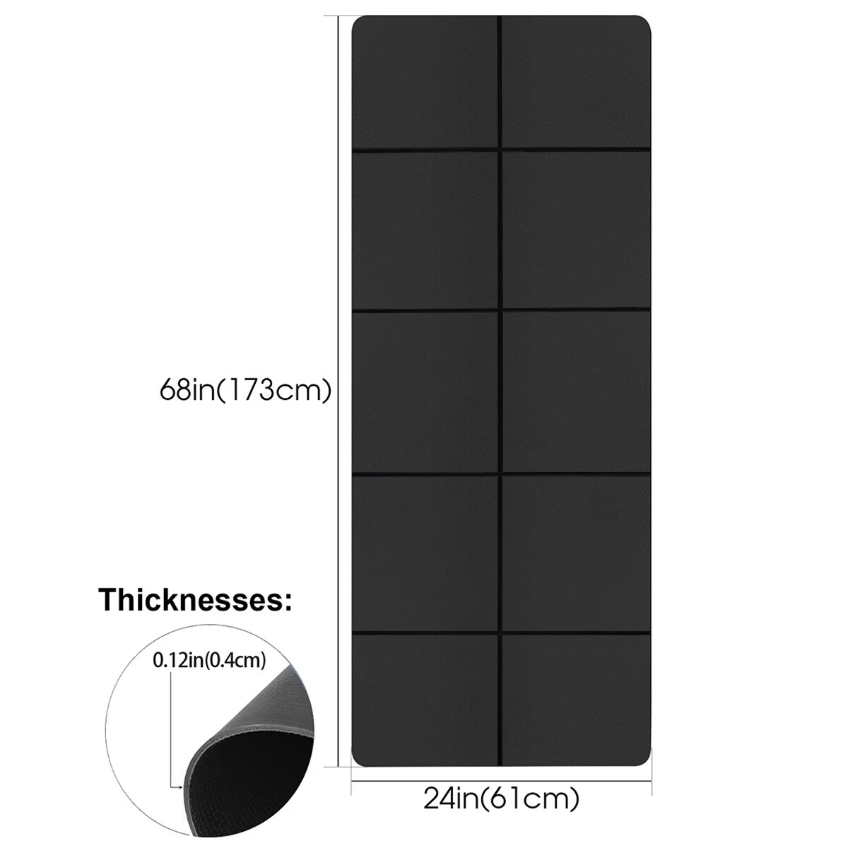 Yoga mat sports fitness EVA co - Pilates Yoga Mat Thickness review and price