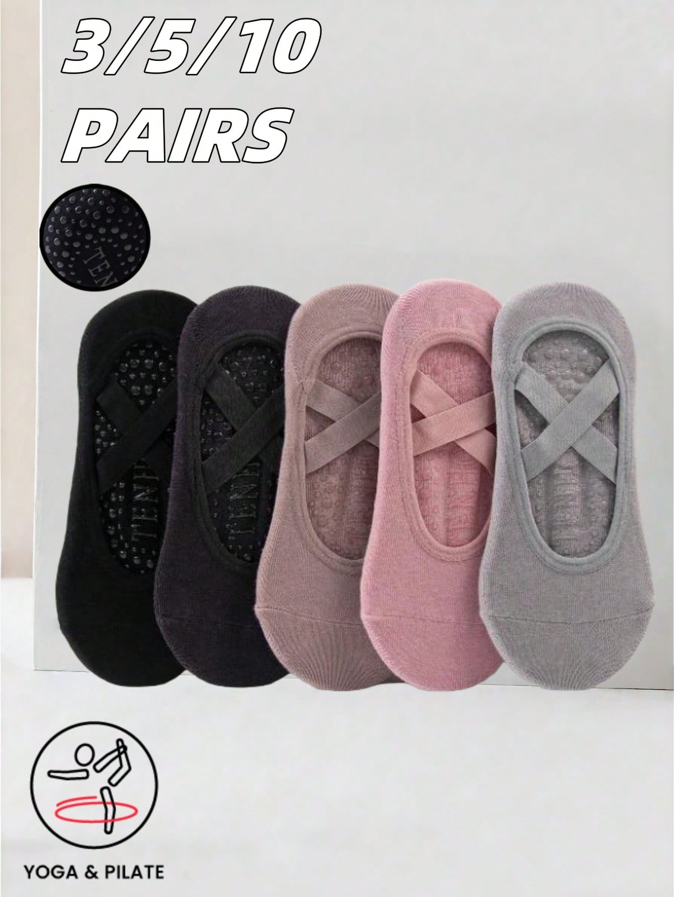 Anti-slip silicone sole yoga s - Yoga Pilates Yoga review and price