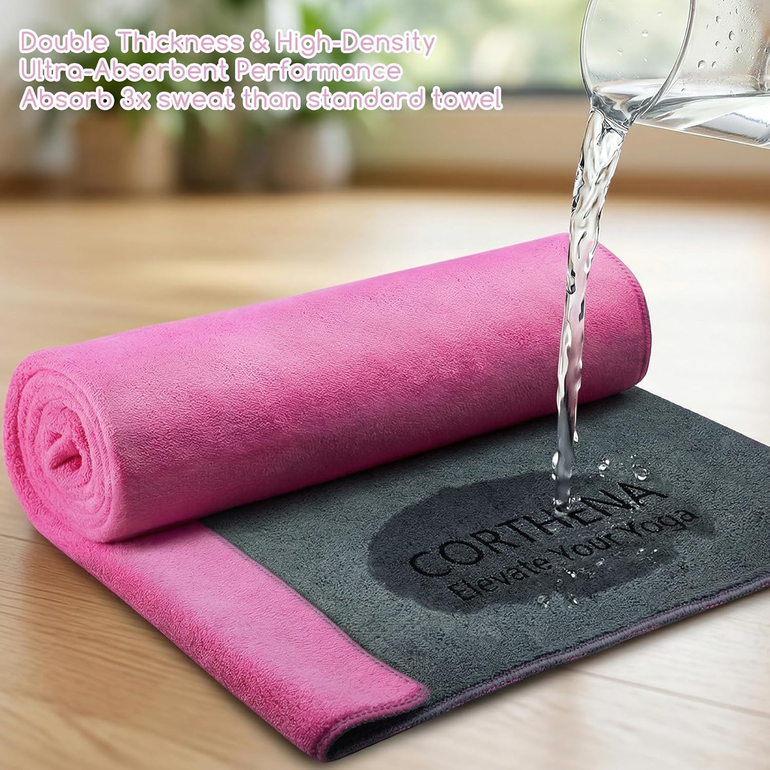 Yoga Mat Towel, Extra Thick 60 - Pilates Yoga Mat Thickness review and price