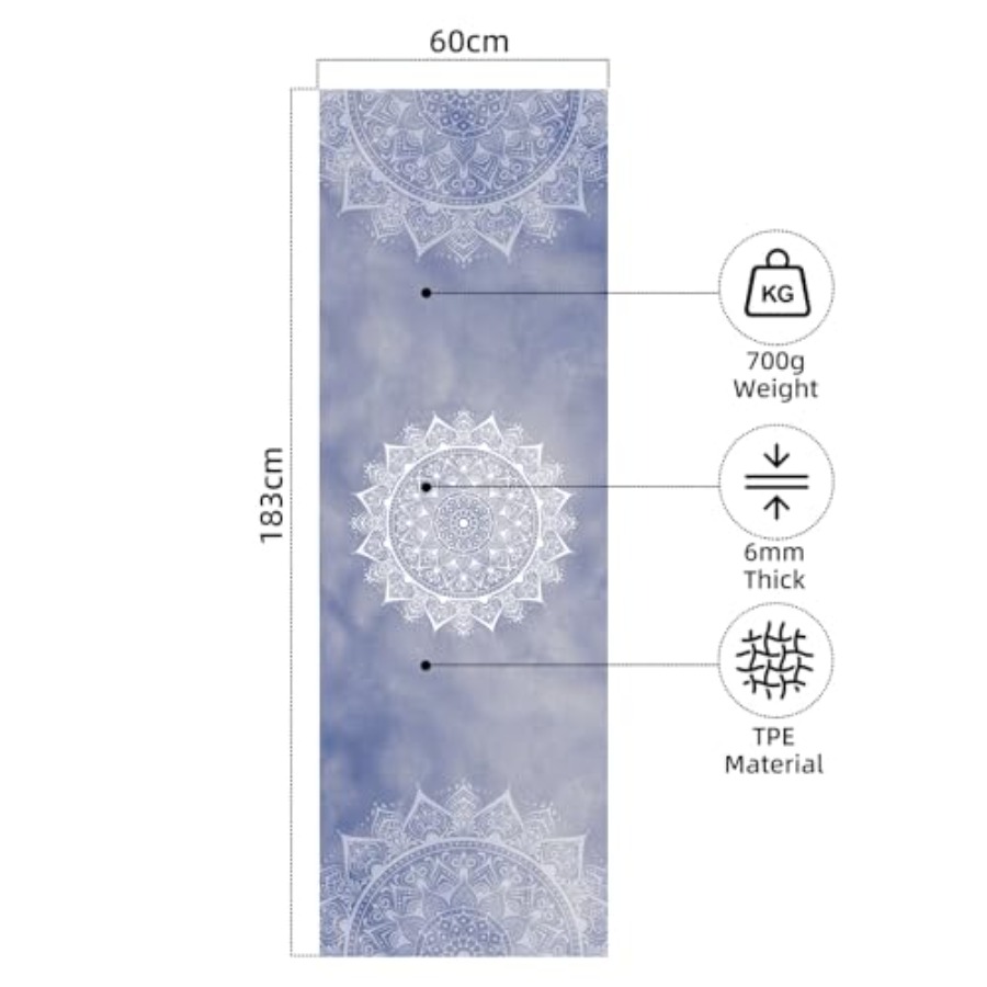 FOLAI Extra Thick Yoga Mat 6mm - Pilates Yoga Hiit review and price