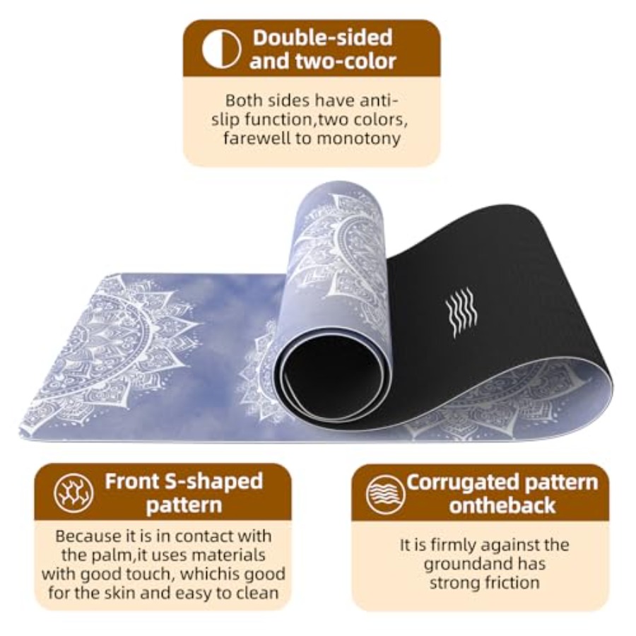 FOLAI Extra Thick Yoga Mat 6mm - Pilates Yoga Hiit review and price