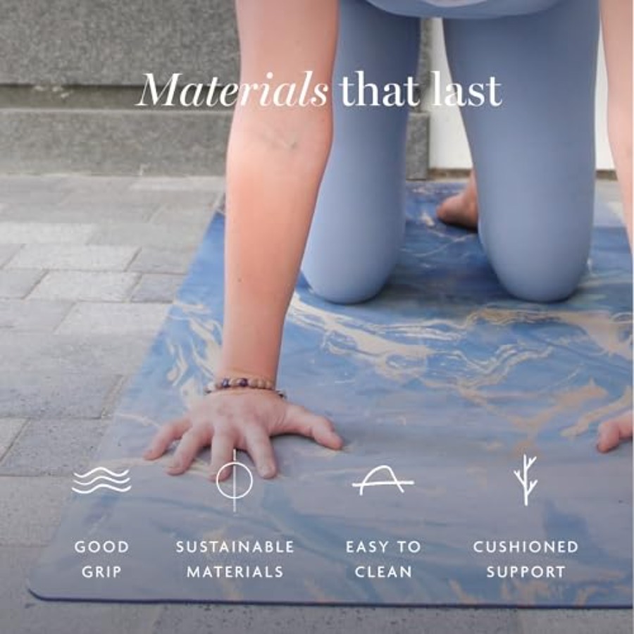 Suede yoga mat - Premium Print - Pilates Yoga Hot review and price