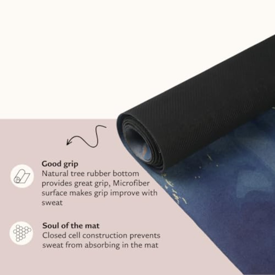 Suede yoga mat - Premium Print - Pilates Yoga Hot review and price