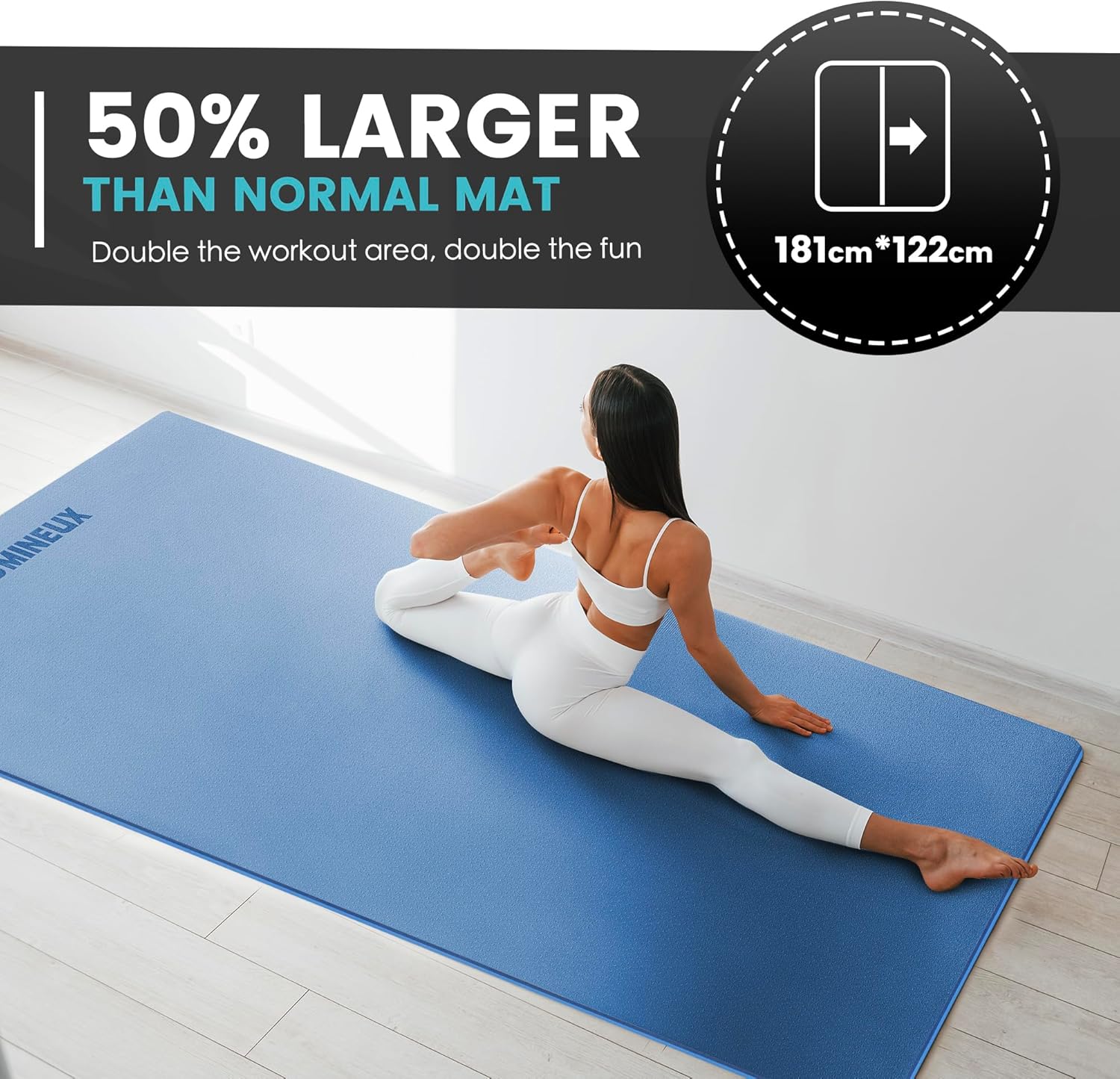 Large Yoga Mat 1/4 & 2/5 Inch  - Pilates Yoga Mat Thickness review and price