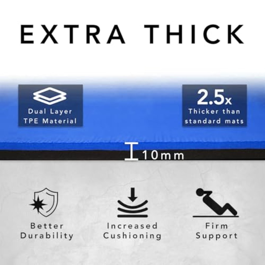 Large Exercise Mat Extra Thick - Pilates Yoga Hiit review and price
