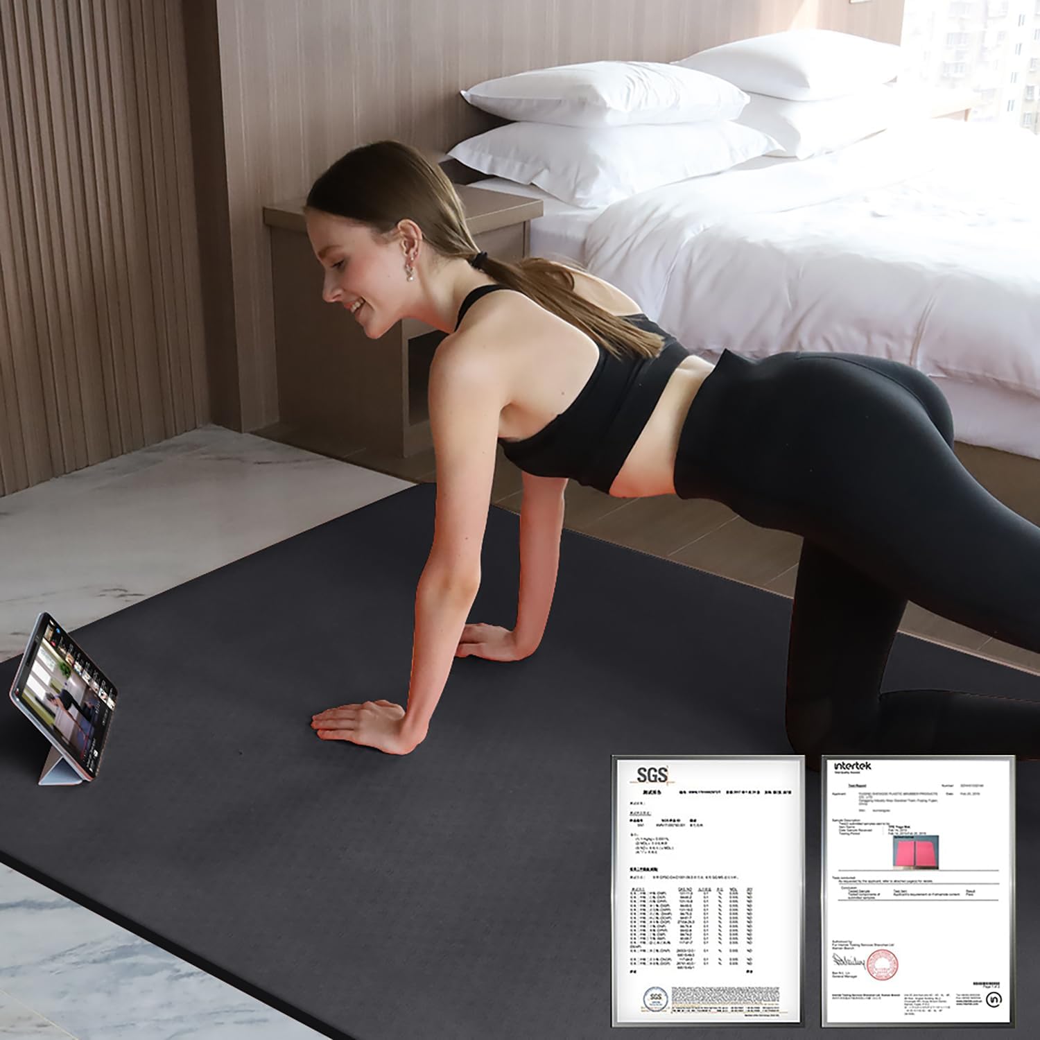 Extra Thick TPE Yoga Mat 6'x4' - Pilates Yoga Mat Thickness review and price