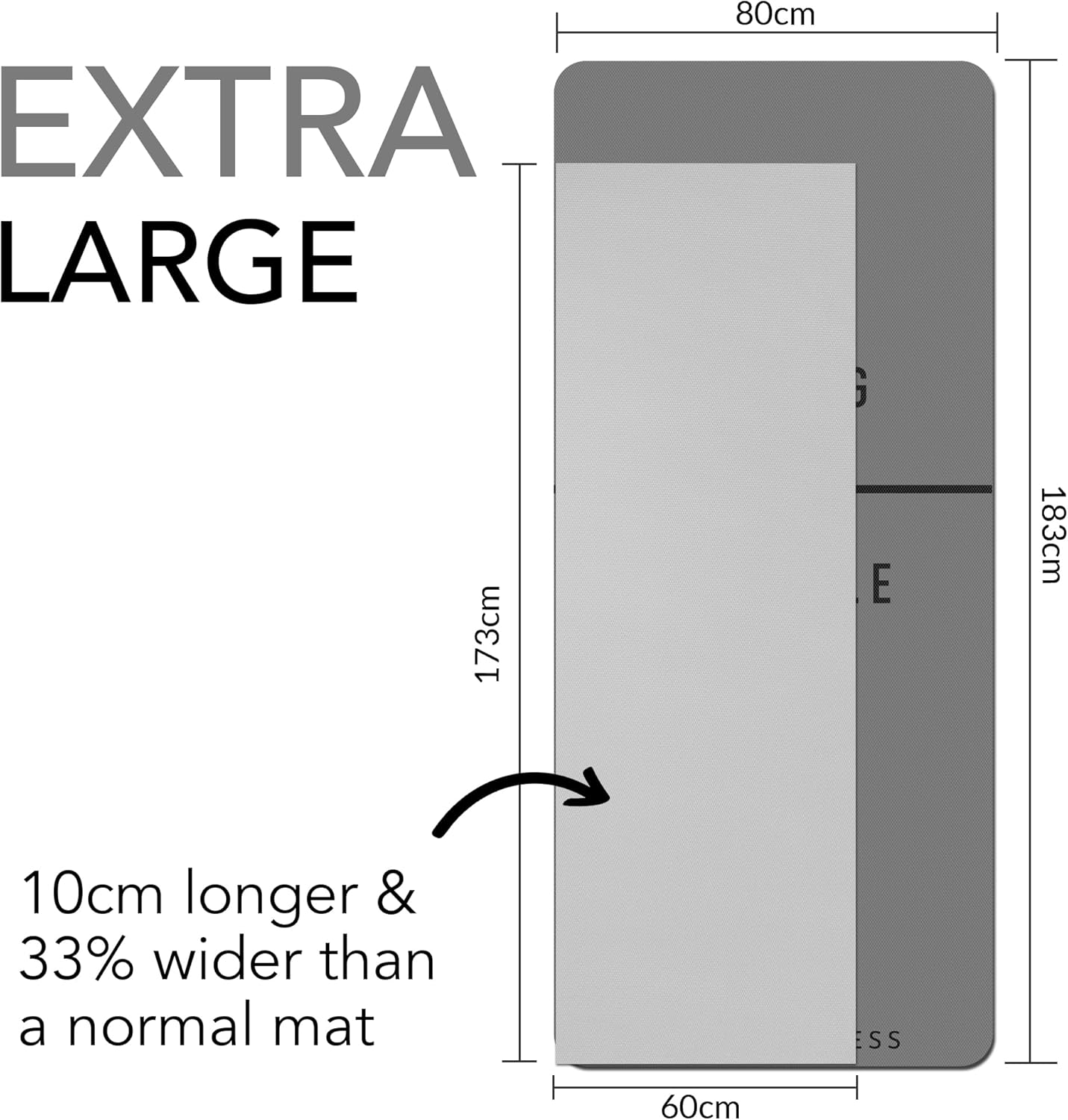 Large Exercise Mat 72x32 Inch  - Pilates Yoga Hiit review and price