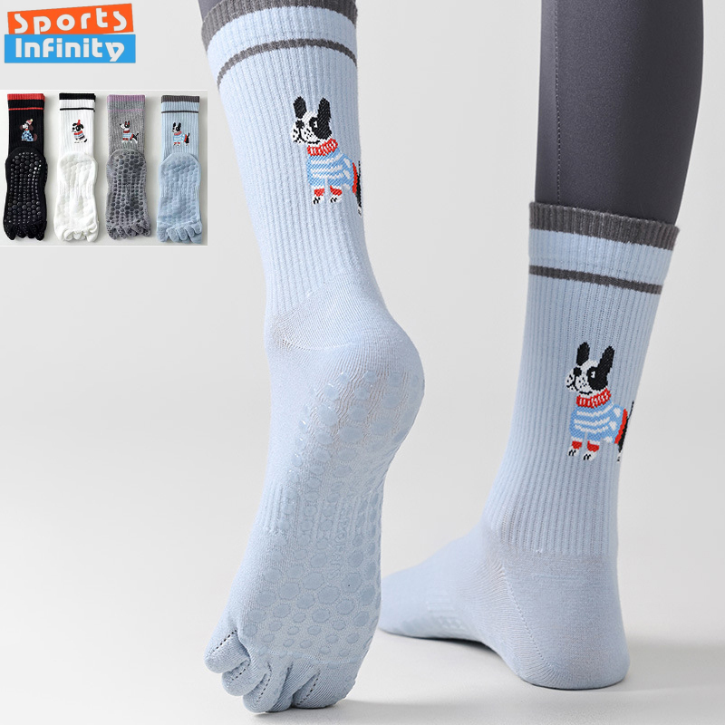 Cute Dog Print Yoga Socks Anti - Pilates Yoga Sport review and price