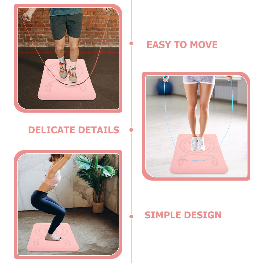 Tpe Jump Rope Mat Portable Lig - Pilates Yoga Hot review and price