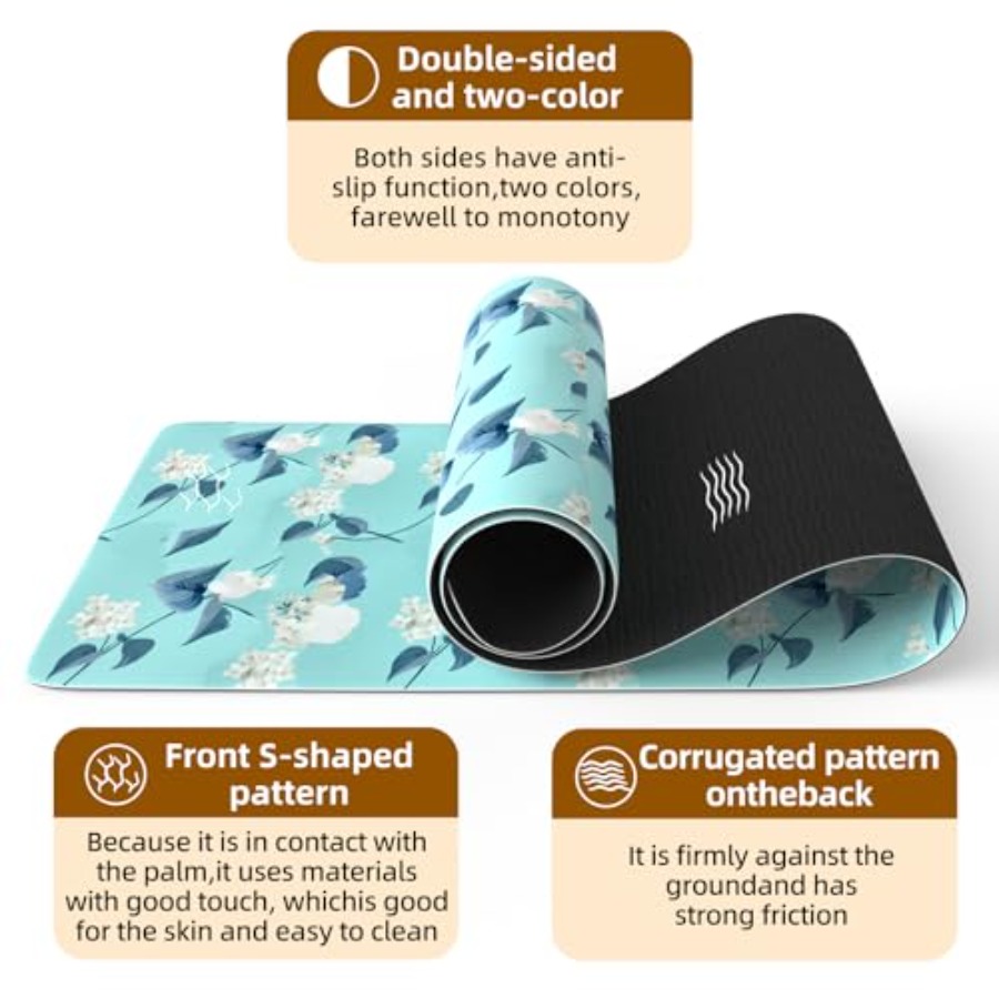 FOLAI Extra Thick Yoga Mat 6mm - Pilates Yoga Hiit review and price