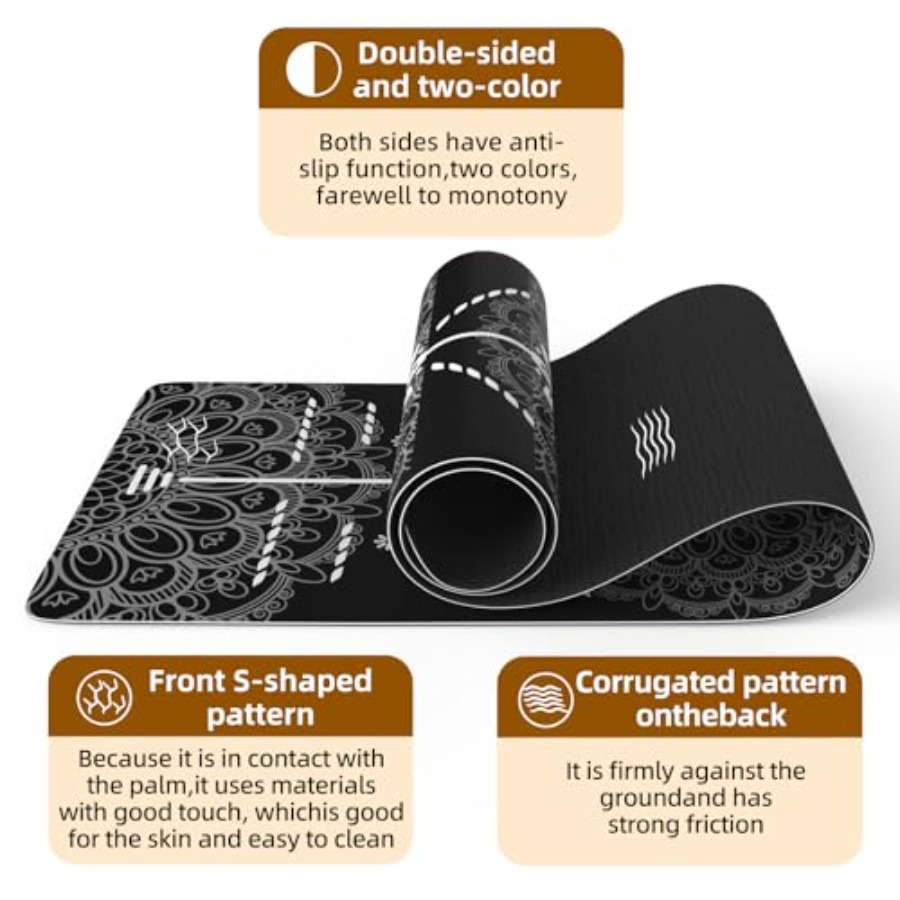 FOLAI Extra Thick Yoga Mat 6mm - Pilates Yoga Hiit review and price