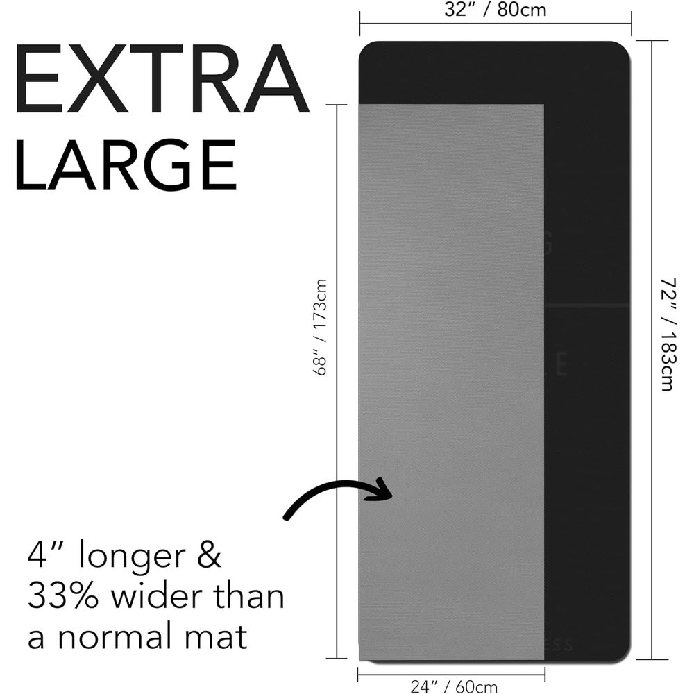 Thick 10mm Exercise Mat 72x32  - Pilates Yoga Hiit review and price