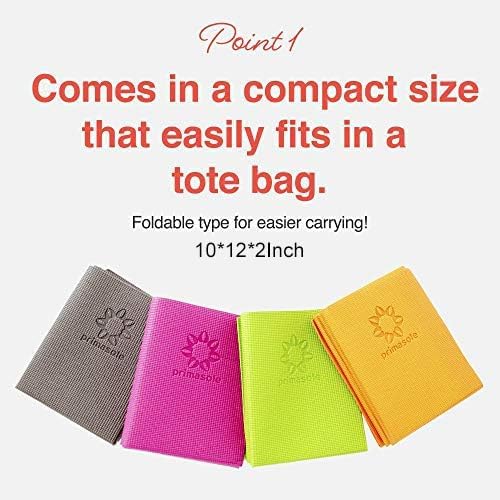 Folding Yoga Mat for Travel Pi - Pilates Yoga Mat Thickness review and price