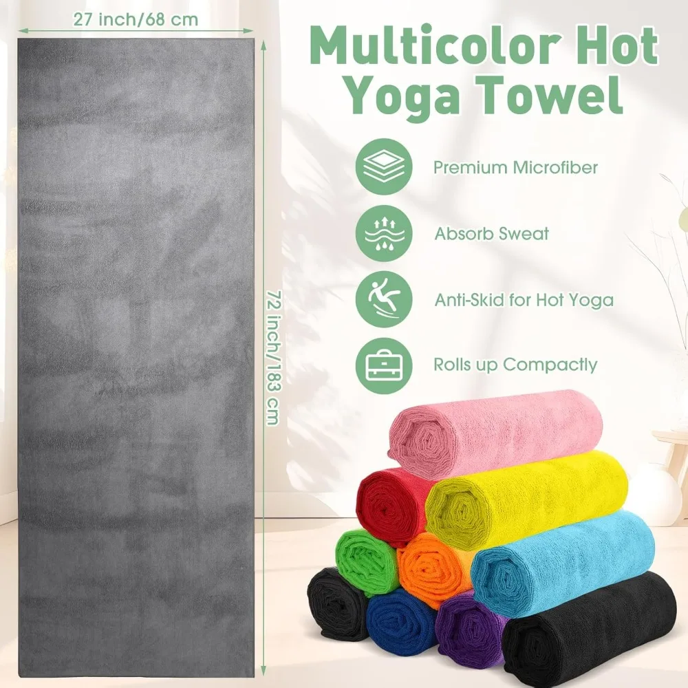 10 Pack Non Slip Hot Yoga Towe - Pilates Yoga Hot review and price