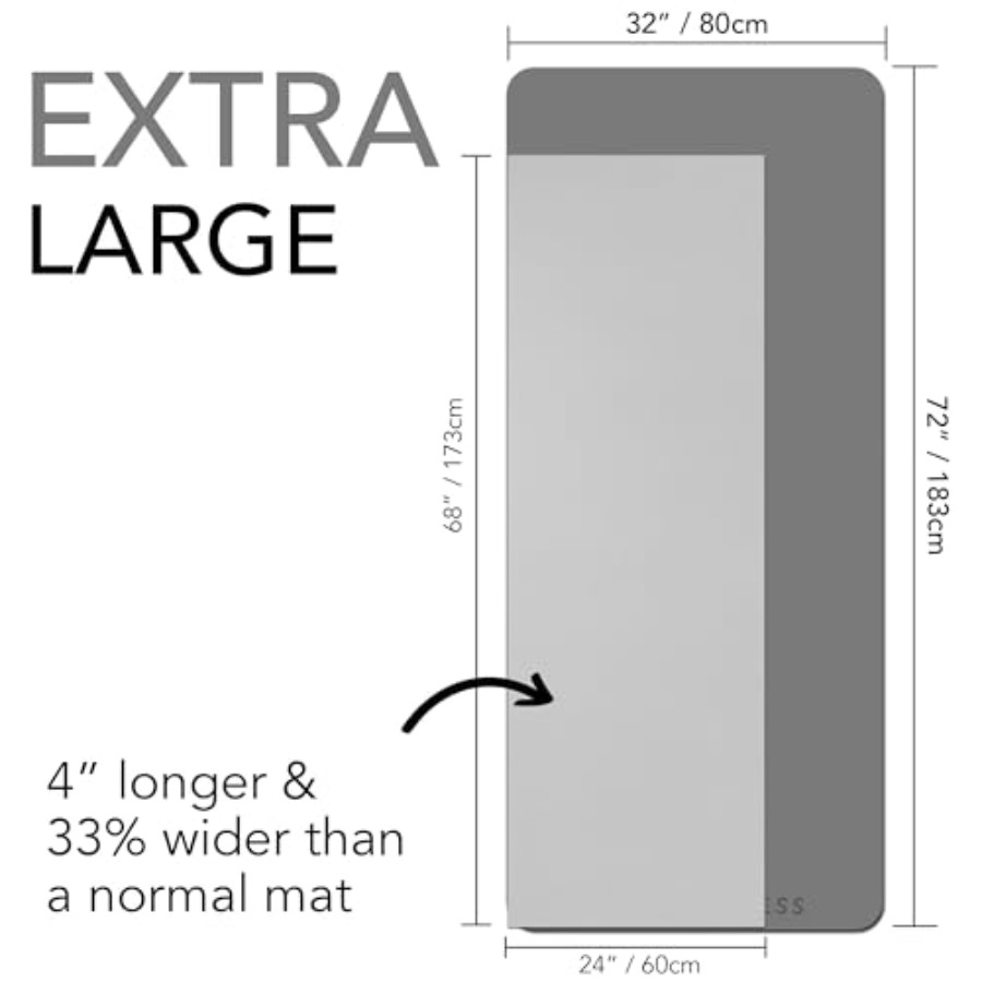 Large Exercise Mat Extra Thick - Pilates Yoga Hiit review and price