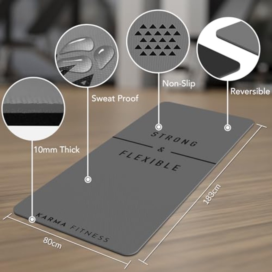 Large Exercise Mat Extra Thick - Pilates Yoga Hiit review and price