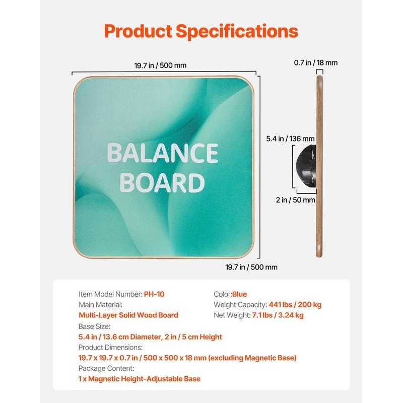 Balance Board, 360° Rotating W - Balance Board Wobble review and price
