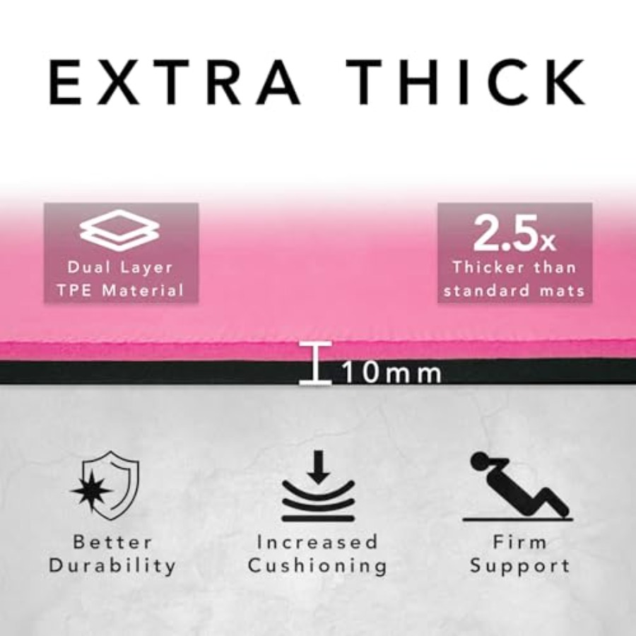 Large Exercise Mat Extra Thick - Pilates Yoga Hiit review and price