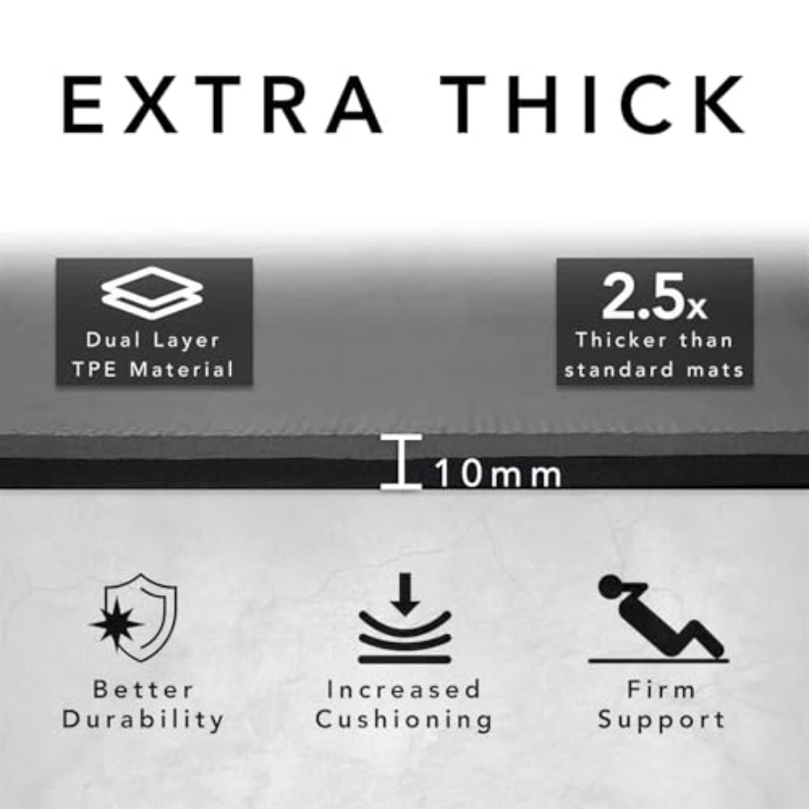 Large Exercise Mat Extra Thick - Pilates Yoga Hiit review and price