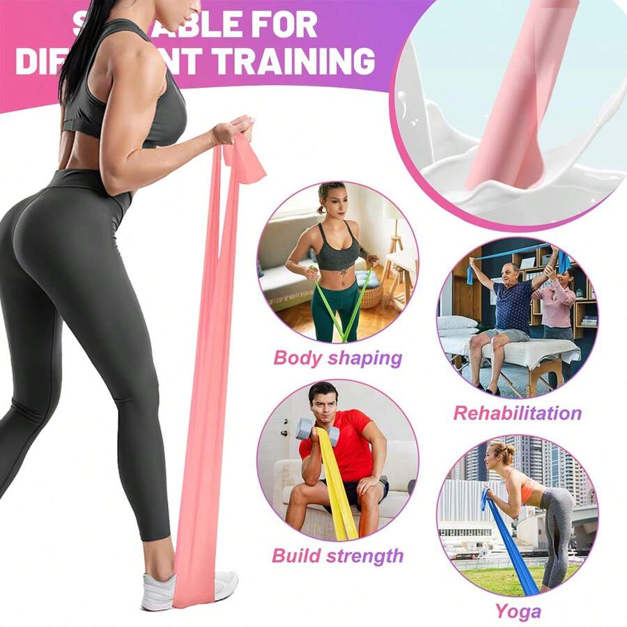 3pcs Resistance Bands Set, Pow - Difference Pilates And Yoga review and price