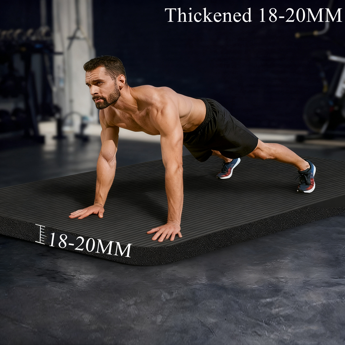 183×60cm 18MM Thick Yoga Mats  - Pilates Yoga Mat Thickness review and price