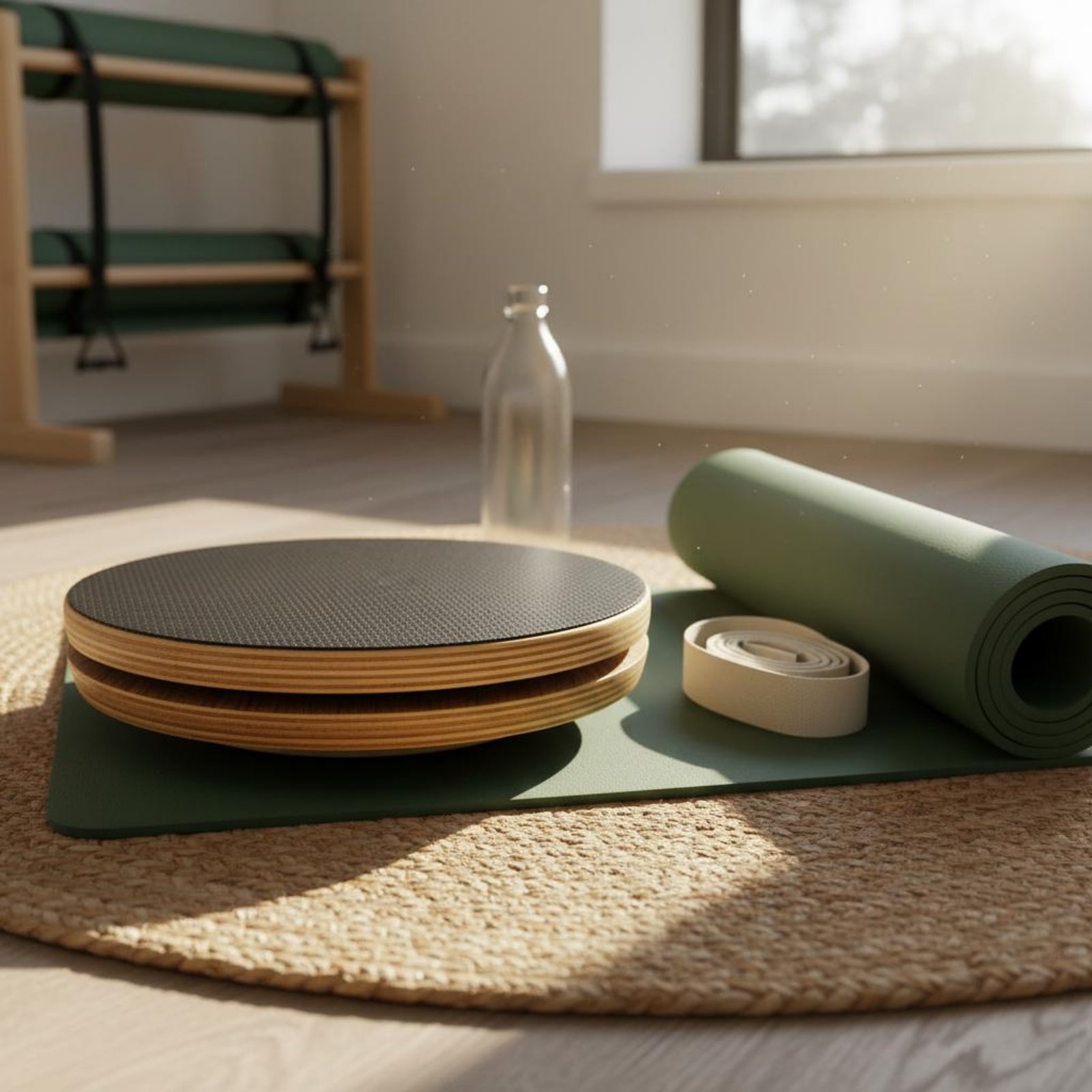 2 Pieces Wooden Pilates Disc S - Pilates & Yoga Knokke review and price