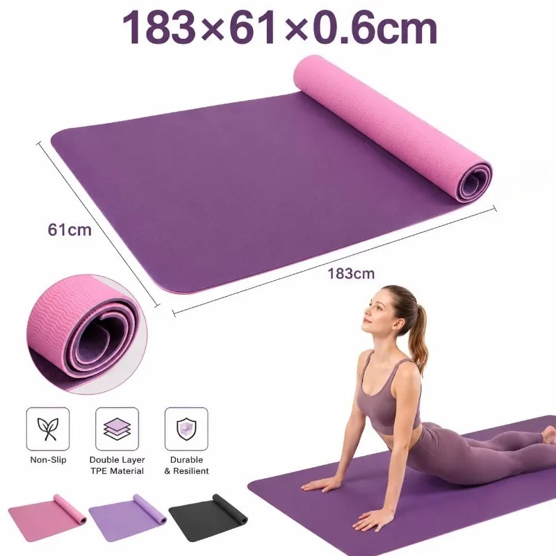 Yoga Mats Anti-slip Sport Fitn - Pilates Yoga Equipment review and price